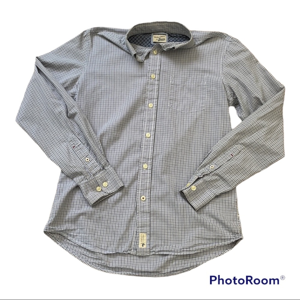 Bass & Co mens small long sleeve dress shirt